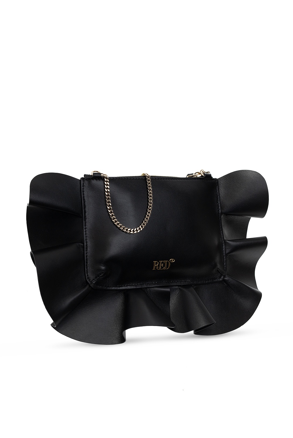 Red valentino ruffle bag new arrivals